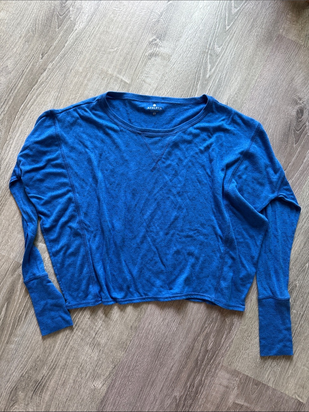 Athleta Blue Long Sleeve Top